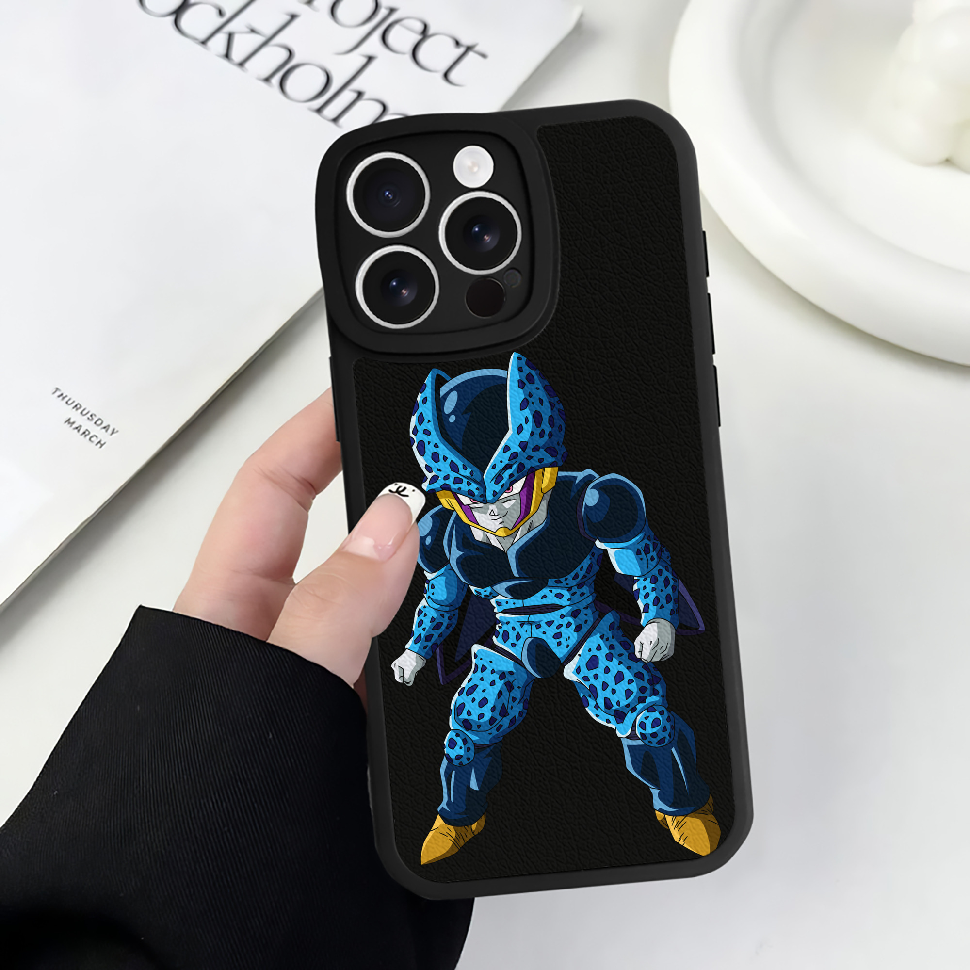 （画像用） ドラゴンボール セル DRAGON BALL Cell 【iPhone 16シリーズ対応】シリコンスマホケース（レザー調） 材質：シリコン
